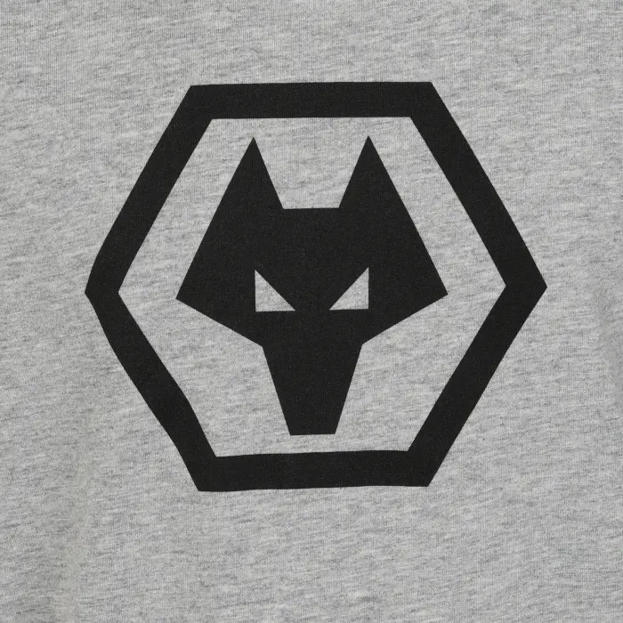 Wolverhampton Wanderers Shirt Store | Logo T-Shirt – Grey – Junior Collection Wolverhampton Wanderers Official Gear